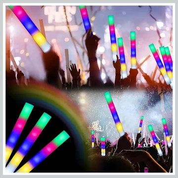 Sada svietiacich tyčiniek - 15 farebných svietiacich tyčiniek LED BP646752