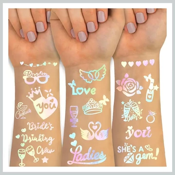 Holografické svadobné tetovanie 100+ sada LG489247