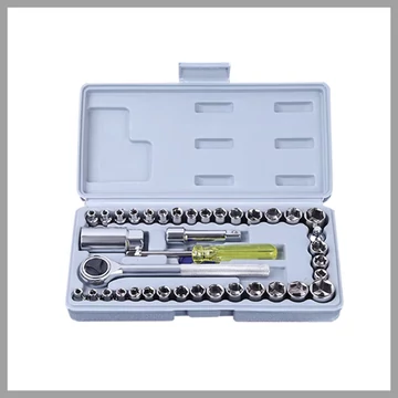 Kompakt 40-dijelni set nasadnih ključeva s čegrtaljkom, 4–16 mm WT-4