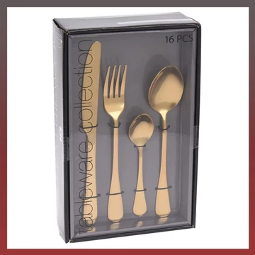 Súprava príborov 16-dielna – zlatá 91914.1
