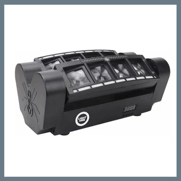 Spider Strobo Laser – LED disko svetlo s laserom a pohyblivými lúčmi DLS-10