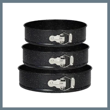 Bachmayer okrúhla 3-dielna súprava tortových foriem s uzáverom BM-333