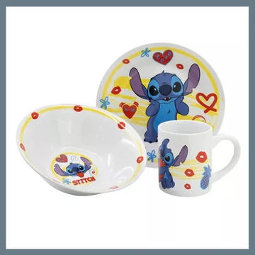 Disney Lilo a Stitch porcelánová jedálenská súprava v darčekovej krabičke STF88165