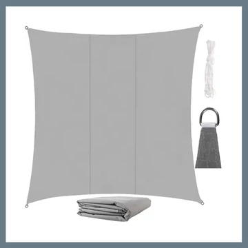 Gardlov slnečná plachta 3,6 × 3,6 m, UV ochrana, sivá 00023164