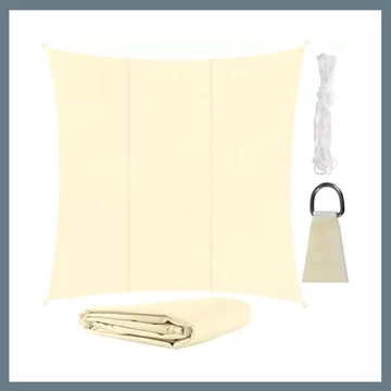 Gardlov slnečná plachta 3,6 × 3,6 m, UV ochrana, béžová 00023165