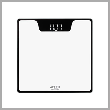 Adler Osobná váha s LED displejom – biela AD8174w