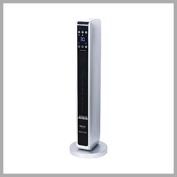 Camry vežový ohrievač s LCD displejom – sivý CR7722