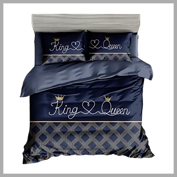 7-dielna hrubá posteľná bielizeň King & Queen 13 XZ king16