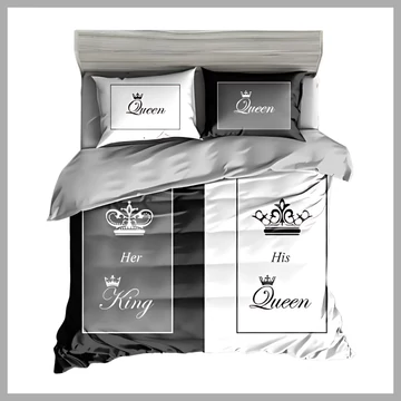 7-dielna hrubá posteľná bielizeň King & Queen 13 XZ king17