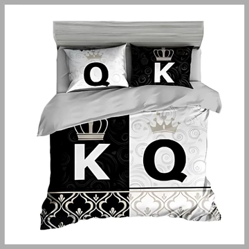 7-dielna hrubá posteľná bielizeň King & Queen 13 XZ king18