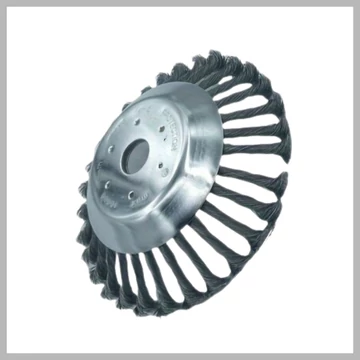 Oceľový drôtený kefa na krovinorez, 8” – CK-04