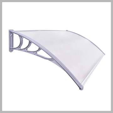 Strieška z priehľadného polykarbonátu, 120 × 80 cm AWN80120G