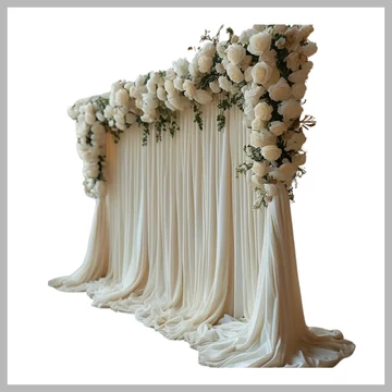 Závesná dekorácia s kvetinovým a listovým zdobením, 2 ks – TM1375881