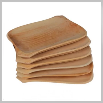 Súprava drevených tanierov – 6 ks (23 × 17 cm) 133360ART