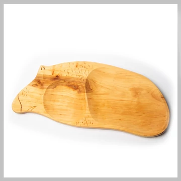 Servírovací tanier z jelšového dreva v tvare prasiatka 5999559149603