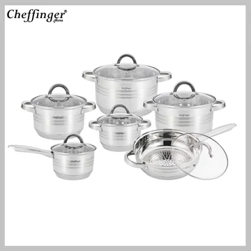 Cheffinger 6-dielna súprava hrncov s pokrievkami (12-dielna sada) CF-SS1230