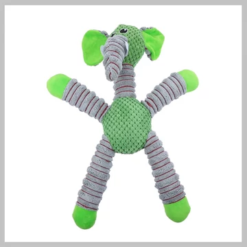 Pískajúca plyšová hračka pre psov – slon, extra odolná – 42 cm holm0707
