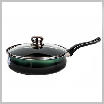 Platinum teflónová panvica s rúčkou a sklenenou pokrievkou 26 cm – 3,25 l – zelená 5991554601414