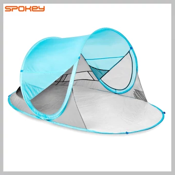 Spokey STRATUS plážový stan sivomodrý 190 × 120 × 90 cm – 926782