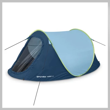 Spokey SAPPHIRE kempingový stan pre 2 osoby – 943514