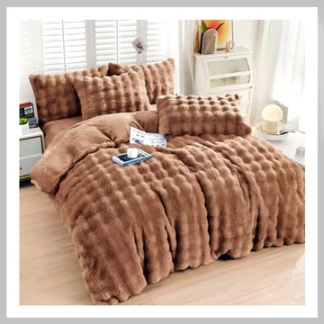 Cocolino Rabbit súprava posteľnej bielizne – hnedá – CS4M09