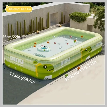 Detský nafukovací bazén s motívom dinosaura – 175 × 300 cm – AU2094412-2