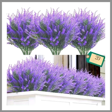 20 ks umelých levanduľových kvetov – UV odolné – MG119990
