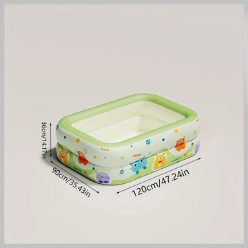 Nafukovací detský bazén s roztomilým motívom – 90 × 120 × 36 cm (RJ259380)