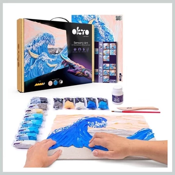 OKTO kreatívna 3D modelovacia súprava „Vlny z Kanagawy“ 30 × 40 cm 034372