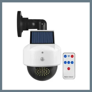 Solárna falošná kamera s LED osvetlením a diaľkovým ovládaním JX-5118
