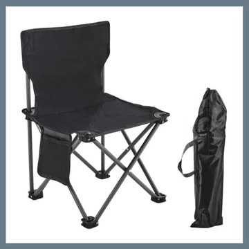 Skladacia turistická, kempingová a rybárska stolička s vreckom KRT12CZ
