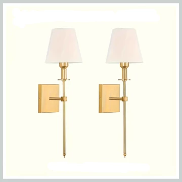 Sada klasických nástenných svietidiel – 2 kusy zlaté YC1959034-A
