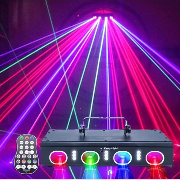 RGB laserové párty svetlo s diaľkovým ovládaním – 64060847