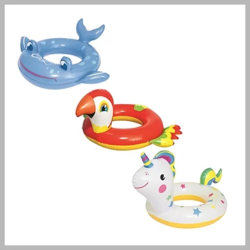 Bestway nafukovací kruh so zvieracím motívom 636128