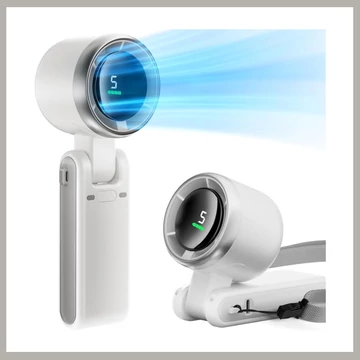 Prenosný mini ventilátor – biely, model holm0723