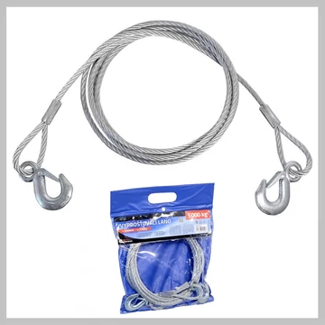 Záchranné lano s karabínou, nosnosť 5000 kg – 01240