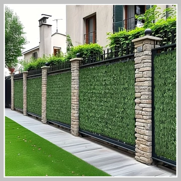 Realistická umelá rastlinná nástenná dekorácia – 3 × 1 m – LL2866872