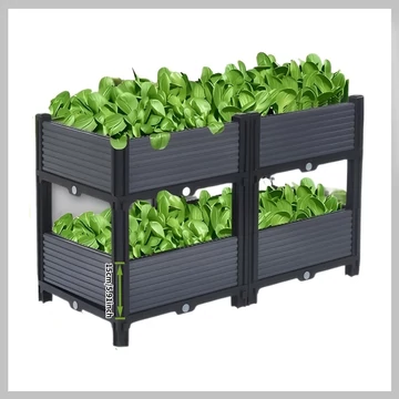 Dvojvrstvový vyvýšený záhradný záhon s nohami – PN2449866-4 