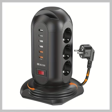 15 v 1 Viacvýstupová otočná zásuvka s USB portami WM1104434