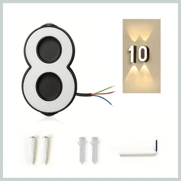 Vodotesné svietiace číslo domu "8" – QE2814065-8