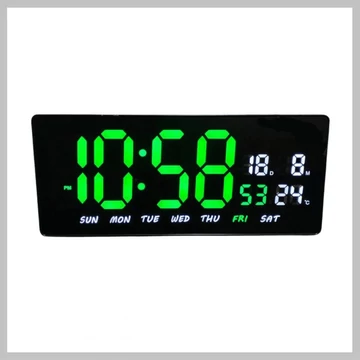 JH 3604 – LED digitálne nástenné/stolové hodiny 36 × 16 cm 6386268