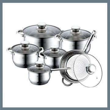 Bachmayer BM-1209 – 12-dielna súprava hrncov z nehrdzavejúcej ocele