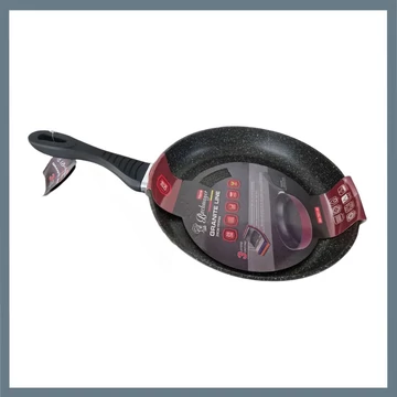 Bachmayer BM-7621-28 – Panvica s granitovým povrchom, Ø 28 cm (čierna)