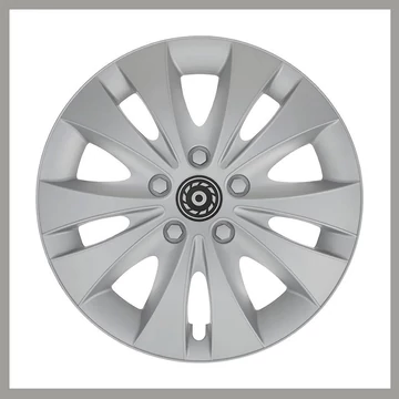 Ozdobná puklica CC24 (Storm) 13" – čierna/strieborná, 1 kus 32493