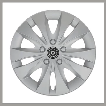 Ozdobná puklica CC24 (Storm) 16" – čierna/strieborná, 1 kus 32496