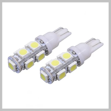 Autožiarovka LED 9 SUPER LED – 12V T10, biela, súprava 2 kusov 33719