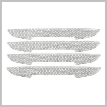 Samolepiaca ochrana dverí DELTA – strieborná, súprava 4 kusov 34312