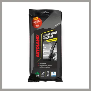 AUTOLAND čistiace utierky na čelné sklo a stierače – 25 ks XL 00815