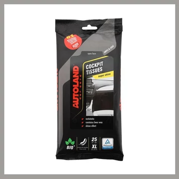 AUTOLAND čistiace utierky na palubnú dosku – extra lesklý efekt, 25 ks XL 00817