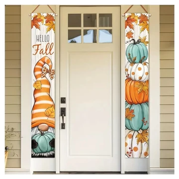 2-dielna veranda girlanda „Hello Fall” – s motívom škriatka a tekvíc LV2006580